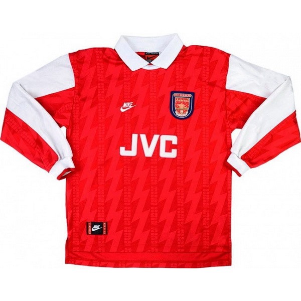 Camiseta Arsenal Primera equipación ML Retro 1994 1995 Rojo